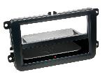 Facade autoradio VW Support Autoradio 2Din INBAY pour Seat Skoda VW finition caoutchoutee
