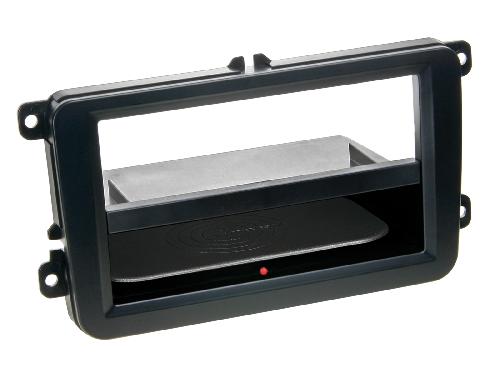 Facade autoradio VW Support Autoradio 2Din INBAY pour Seat Skoda VW noir