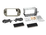 Facade autoradio Fiat Support Autoradio 2Din pour Fiat 500 10 2007-07 2015 gris perle