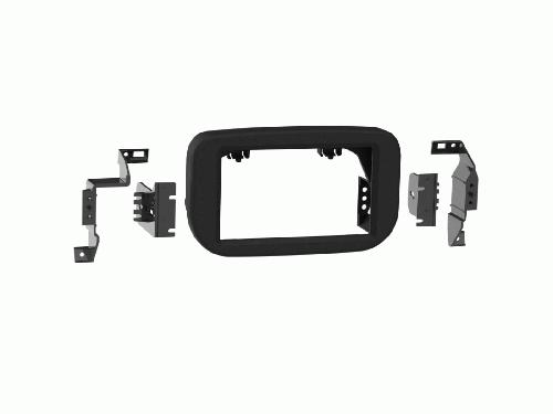 Facade autoradio Ford Support Autoradio 2Din pour Ford Transit -FD- 06 2019-2024 noir mat