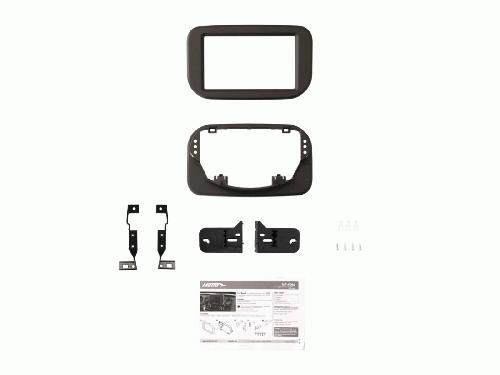 Facade autoradio Ford Support Autoradio 2Din pour Ford Transit -FD- 06 2019-2024 noir mat
