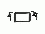 Facade autoradio Ford Support autoradio 2Din pour Harley-Davidson 2014-2023 sans unite OEM