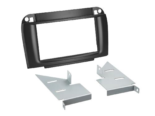 Facade autoradio Mercedes Support Autoradio 2Din pour Mercedes Classe CL S en noir