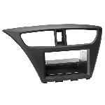 Support autoradio compatible avec Honda Civic ap12 Avec vide poche Induction Qi Noir