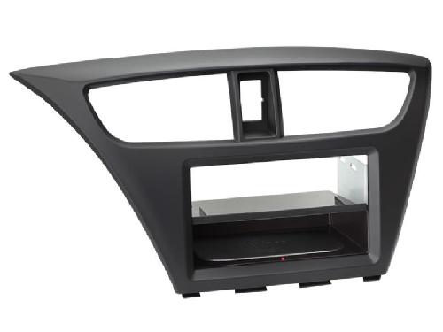 Facade autoradio Honda Support autoradio compatible avec Honda Civic ap12 Avec vide poche Induction Qi Noir