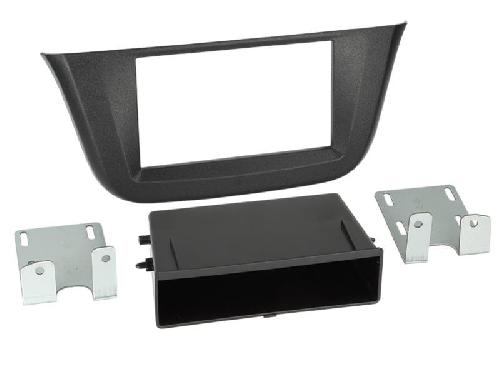 Supports Autoradio de Roger Support autoradio compatible avec Iveco Daily ap14 - Avec vide poche - Noir