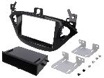 Supports Autoradio de Roger Support autoradio compatible avec Opel Adam ap12 Corsa E ap14 - Noir brillant - avec vide-poche