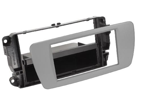 Supports Autoradio de Roger Support autoradio compatible avec Seat Ibiza 6j Gris Dublin 1Din