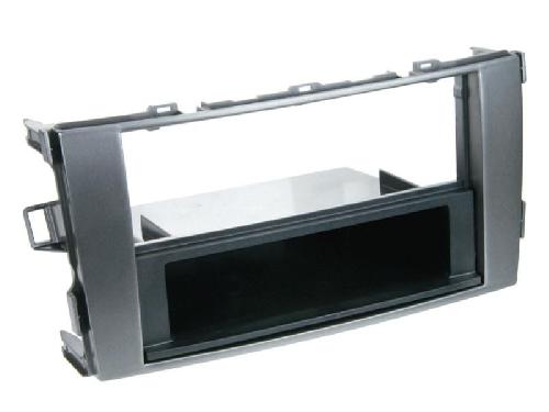 Supports Autoradio de Roger Support Autoradio compatible avec Toyota Auris 07-12 - Gris fonce