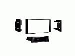 Facade autoradio Nissan Support autoradio double DIN avec compartiment pour Nissan Micra Note Versa noir
