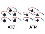 Porte-Fusibles pour auto Support de fusibles ATC ATM - Ensemble de distribution de fusibles 2x5 pieces