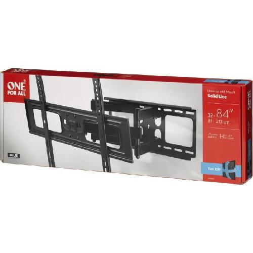 Fixation Tv - Support Tv - Support Mural Pour Tv Support mural pour écran plat One For All Support mural pour TV de 32 a 84. Inclinable 20° et rotatif a 120°. Jusqu'a 60 Kgs