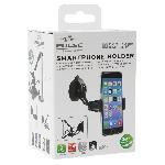 Fixation - Support Telephone Support pince compatible avec smartphone - 2cmx10cm - 360 Noir - Pulse