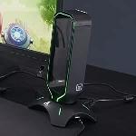 Microphone Pc Support pour Casque Gamer - The G-Lab - K-STAND RADON - RGB - USB - Noir
