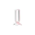 Casque  - Microphone Support pour Casque/Micro-Casque - THE G-LAB - K-STAND RADO - RGB USB - Blanc