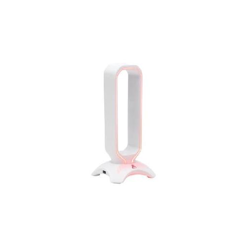 Casque  - Microphone Support pour Casque/Micro-Casque - THE G-LAB - K-STAND RADO - RGB USB - Blanc