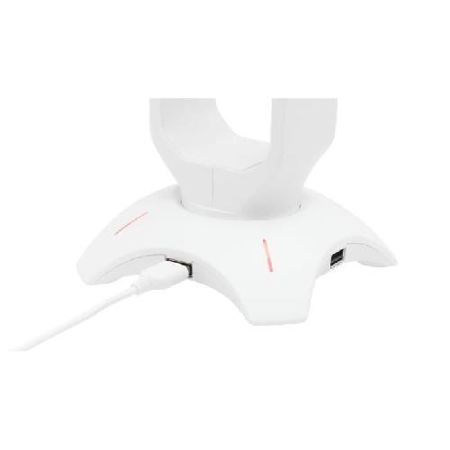 Casque  - Microphone Support pour Casque/Micro-Casque - THE G-LAB - K-STAND RADO - RGB USB - Blanc