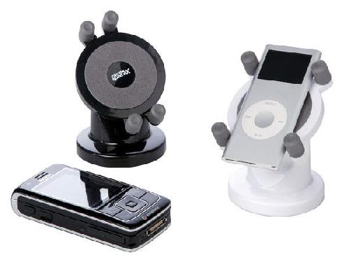 Fixation - Support Telephone Support rotatif compatible avec telephone Lecteur MP3 iPpod iPhone - Noir