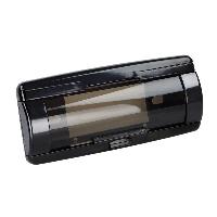 Supports Autoradio de Roger Facade autoradio 1DIN compatible avec bateau - Noir - 25x11x6.5 cm