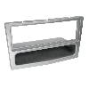 Supports Autoradio de Roger Facade autoradio 1din compatible avec Opel 04-11 argent avec VP