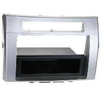 Supports Autoradio de Roger Facade autoradio 2256A compatible avec Toyota Corolla Verso 04-09 - Argent 1Din avec vide poche Supports Autoradio de Roger Facade autoradio 2256A compatible avec Toyota Corolla Verso 04-09 - Argent 1Din avec vide poche