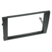 Supports Autoradio de Roger Facade autoradio 2DIN compatible avec Audi A4 B6 B7 02-09 Noir