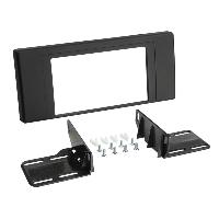 Supports Autoradio de Roger Facade autoradio 2DIN compatible avec BMW X5 E53 00-06 Noir