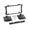 Supports Autoradio de Roger Facade autoradio 2DIN compatible avec Cadillac Chevrolet Hummer ap99 Noir