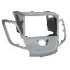 Supports Autoradio de Roger Facade autoradio 2Din compatible avec Ford Fiesta ap09 - argent - sans afficheur