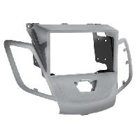 Supports Autoradio de Roger Facade autoradio 2Din compatible avec Ford Fiesta ap09 - argent - sans afficheur