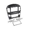 Supports Autoradio de Roger Facade autoradio 2DIN compatible avec Hyundai H1 ap15 Noir