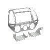 Supports Autoradio de Roger Facade autoradio 2DIN compatible avec Hyundai i20 ap13 Argent Avec clim manuelle