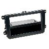 Supports Autoradio de Roger Facade autoradio 2DIN compatible avec Seat Skoda VW ap03 vide poche Noir