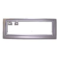 Supports Autoradio de Roger Facade autoradio compatible avec PEUGEOT 407 04-10 1Din - Argent clair