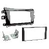 Supports Autoradio de Roger Kit 2DIN Autoradio compatible avec Nissan Navara NP300 ap15 - Noir brillant