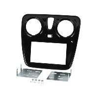 Supports Autoradio de Roger Kit 2DIN compatible avec DACIA LODGY ap12 - NOIR BRILLANT