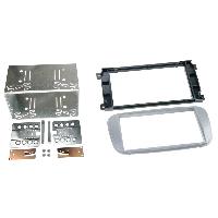 Supports Autoradio de Roger Kit 2DIN compatible avec Ford Focus Galaxy Mondeo S-Max ap07 - Argent