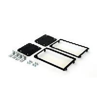 Supports Autoradio de Roger Kit 2DIN compatible avec Kia Sportage 05-08 - noir