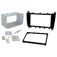 Supports Autoradio de Roger Kit 2DIN compatible avec Mercedes Classe C 04-07 - Noir