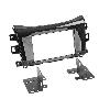 Supports Autoradio de Roger Kit 2Din compatible avec Nissan Navara NP300 2015 noir metal laque