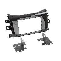 Supports Autoradio de Roger Kit 2Din compatible avec Nissan Navara NP300 apres 2015 noir piano