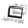 Supports Autoradio de Roger Kit 2DIN compatible avec Peugeot Boxer 11-14 Noir Laque