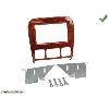Supports Autoradio de Roger Kit 2DIN Mercedes compatible avec Mercedes classe S W220 1998 a 2005 finition effet ronce de noyer