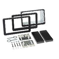 Supports Autoradio de Roger Kit Autoradio 2Din compatible avec Alfa-Romeo 159 Brera Spider Avec Navigation - noir