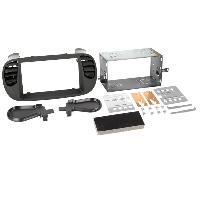 Supports Autoradio de Roger Kit Facade autoradio 2DIN compatible avec Fiat 500-500 C ap07 Noir
