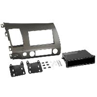 Supports Autoradio de Roger Kit Facade autoradio 2DIN compatible avec Honda Civic Hybrid ap06 Avec vide poche Anthracite