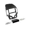 Supports Autoradio de Roger Kit Facade autoradio 2DIN compatible avec Hyundai i30 07-12 vide poche Noir Rubber touch Clim auto