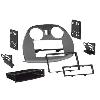 Supports Autoradio de Roger Kit Facade autoradio 2DIN compatible avec Mitsubishi Eclipse ap05 Avec vide poche Noir