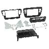 Supports Autoradio de Roger Kit Facade autoradio 2DIN compatible avec Seat Mii Skoda Citigo VW Up ap11 - Noir vide poche Clim manuelle