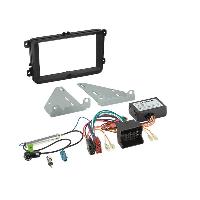 Supports Autoradio de Roger Kit Installation autoradio 2DIN CAN Bus Adaptateur ant. compatible avec VW Seat Skoda ap03 noir Supports Autoradio de Roger Kit Installation autoradio 2DIN CAN Bus Adaptateur ant. compatible avec VW Seat Skoda ap03 noir